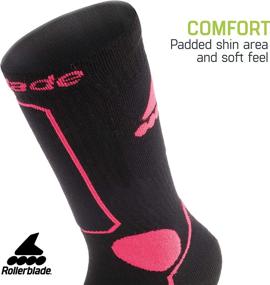 img 2 attached to 🧦 Men's Rollerblade Performance Socks for Inline Skating & Multi-Sport - Black/Green, Size