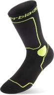 🧦 men's rollerblade performance socks for inline skating & multi-sport - black/green, size logo