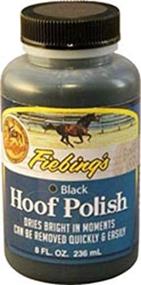 img 1 attached to 🐴 Fiebing's HFPL01P008Z Hoof Polish, Black - 8 oz: The Perfect Solution for Superb Hoof Care!