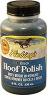 🐴 fiebing's hfpl01p008z hoof polish, black - 8 oz: the perfect solution for superb hoof care! logo