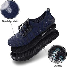 img 3 attached to SEEKWAY Quick Dry Barefoot SP001 407 White Women's Shoes for Athletic