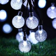 🌞 solar powered outdoor fairy lights - 50 led 24ft string lights, waterproof for garden wedding party decor, holiday gifts, 8 modes, colorful light логотип