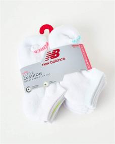 img 3 attached to 🧦 High-Quality New Balance Girls' Athletic Low Cut Socks: Reinforced Heel and Toe (8 Pack)