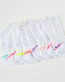 img 2 attached to 🧦 High-Quality New Balance Girls' Athletic Low Cut Socks: Reinforced Heel and Toe (8 Pack)