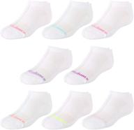 🧦 high-quality new balance girls' athletic low cut socks: reinforced heel and toe (8 pack) logo