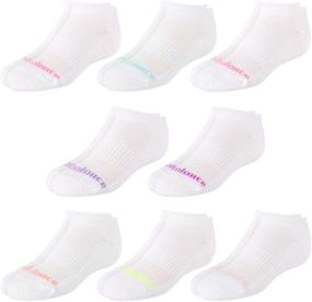 img 4 attached to 🧦 High-Quality New Balance Girls' Athletic Low Cut Socks: Reinforced Heel and Toe (8 Pack)
