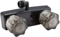 🚿 dura faucet df-sa100s1-bk: высококачественный шаровой кран для душа в автодоме с кристальными акриловыми ручками для внешних душевых кабин (черный) логотип