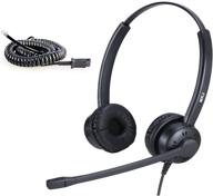 📞 mkj telephone headset for cisco phones: dual ear rj9 phone headset with noise cancelling microphone for cisco cp-7821 7841 7861 7940 7942g 7941g 7945g 7962g 7965g 7971g 7975g 8841 8865 8945 9971 etc - enhanced call quality and comfort logo