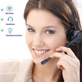 img 3 attached to 📞 MKJ Telephone Headset for Cisco Phones: Dual Ear RJ9 Phone Headset with Noise Cancelling Microphone for Cisco CP-7821 7841 7861 7940 7942G 7941G 7945G 7962G 7965G 7971G 7975G 8841 8865 8945 9971 etc - Enhanced Call Quality and Comfort