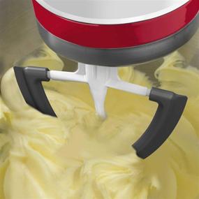 img 2 attached to HOZODO Flex Edge Beater for KitchenAid Mixer, 4.5-5 Quart Tilt-Head Flat Beater Paddle with Silicone Edges for Bowl Scraping