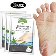 👣 get baby soft feet with foot peel mask 3 pack - exfoliate, remove calluses & dead skin effortlessly - for men & women, infused with aloe vera! logo