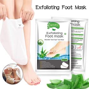 img 1 attached to 👣 Получите мягкие детские ножки с маской для ног "Foot Peel Mask" (3 штуки) - Эффективно очищает, удаляет мозоли и омертвелую кожу - Для мужчин и женщин, обогащенный алоэ вера!