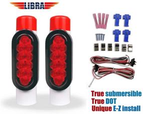 img 3 attached to 🛶 Improved LIBRA Boat Trailer Guide - LED Submersible DOT Lights with Easy Installation on Post Pipe Guide