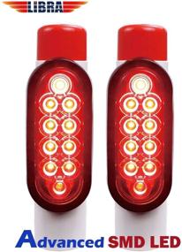 img 1 attached to 🛶 Improved LIBRA Boat Trailer Guide - LED Submersible DOT Lights with Easy Installation on Post Pipe Guide