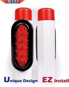 img 2 attached to 🛶 Improved LIBRA Boat Trailer Guide - LED Submersible DOT Lights with Easy Installation on Post Pipe Guide
