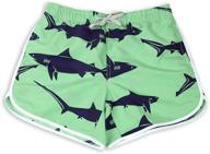 wave green women's clothing and swimsuits: women's shorts with fabric trunks logo