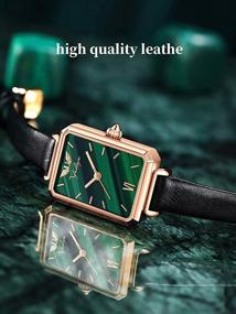 img 3 attached to 🕰️ UNUORS Lady Watches: Classic Retro Square Gold Timepieces for Women