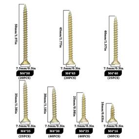 img 3 attached to 🔩 200-Pack Drywall Drilling Sheetrock Screws