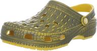 crocs crocskin classic canary womens men's shoes for mules & clogs logo