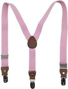 img 3 attached to 👶 Stylish and Comfortable Elastic Adjustable 1 inch Suspenders for Kids and Baby Boys Girls in Multi Color