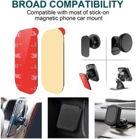 img 1 attached to APPS2Car Dashboard Sticker Pads - 4 Pcs 3M VHB Sticky Adhesive Replacement Mounting Tape for Magnetic Phone Car Mount - Double Sided Car Mount Adhesive Pads - Car Mount Sticker Tapes