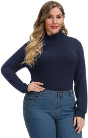 img 3 attached to 👚 Lightweight Women's Turtleneck Shirts - Pullover For Women, Clothing, Lingerie, Sleep & Lounge