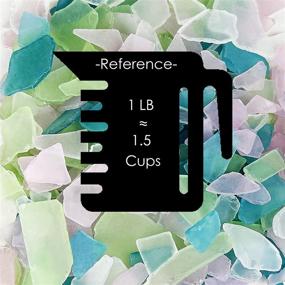 img 2 attached to 🌊 CYS EXCEL Sea Glass: 32 oz Light Blue, Light Green, Pink & Clear Mix - Vase Filler, Aquarium Décor & more!