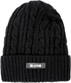 img 3 attached to 🧢 HIG Men's Winter Hat: Cozy Knit Beanie with Fleece Lining for Ultimate Warmth and Comfort