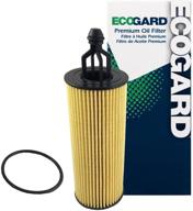 🚗 ecogard x10040 premium cartridge engine oil filter for jeep grand cherokee, wrangler, and cherokee - 2014-2021 models logo