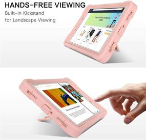 img 1 attached to 📱 BENTOBEN Galaxy Tab A 8.0 Case 2019 Model SM-T290/T295, Pink - Heavy Duty Shockproof Rugged Hybrid Tablet Case with Kickstand for Samsung Galaxy Tab A 8.0 2019