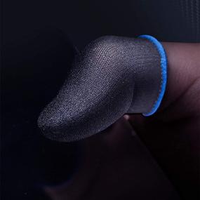 img 2 attached to LICHIFIT Sweat-Proof Phone Game Gloves - Thumbs Finger Cover Sleeve for PUBG & Touch Screen Games