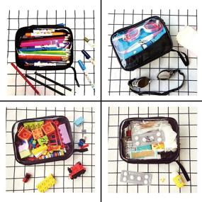 img 1 attached to 🧳 TSA Approved Clear Toiletry Bag: Waterproof PVC & High Density Nylon, Airline 3-1-1 Carry-on Travel Size Cosmetic Pouch with Great Stitching