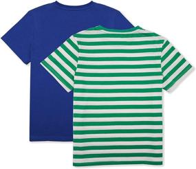 img 3 attached to 👕 2-Pack DOTDOG Unisex Soft Cotton Jersey Short-Sleeve T-Shirts for Kids: Round Neck Tees for Boys & Girls, Age 3-12 Years