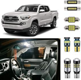 img 4 attached to 🔦 Светильник интерьера LED белого цвета AUTOGINE 6000K, комплект для Toyota Tacoma 2016-2021 + инструмент для установки - сверхяркое освещение