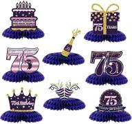 honeycomb centerpieces decorations anniversary seventy five logo