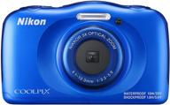 📷 водонепроницаемая камера nikon coolpix w100 (голубая) логотип
