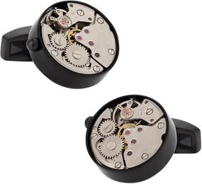 img 4 attached to Cuff Daddy Movement Steampunk Cufflinks Presentation Men's Accessories