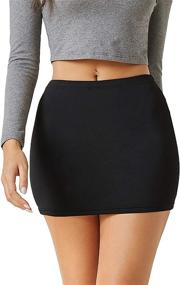 img 4 attached to Floerns Womens Stretch Skirt Black 1 Women's Clothing in Skirts