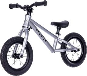 img 4 attached to BELSIZE Lightweight Balance Bike for Kids & Toddlers - Aluminum Alloy Frame, 6.4 lbs Only - Silver/Red/Black