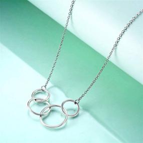 img 2 attached to 🎁 SoulMeet Circle Necklace with Fabulous Decades Anniversary, Perfect 60th, 50th, 40th, 30th Birthday Gift for Women, Mom – Sterling Silver Jewelry for Her, Ideal for Mother's Day