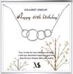 🎁 soulmeet circle necklace with fabulous decades anniversary, perfect 60th, 50th, 40th, 30th birthday gift for women, mom – sterling silver jewelry for her, ideal for mother's day logo