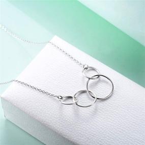 img 3 attached to 🎁 SoulMeet Circle Necklace with Fabulous Decades Anniversary, Perfect 60th, 50th, 40th, 30th Birthday Gift for Women, Mom – Sterling Silver Jewelry for Her, Ideal for Mother's Day