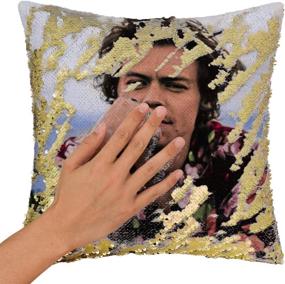 img 1 attached to 🎉 Nalosun Funny HarryS-Style Sequin Pillowcase: The Perfect Harry-Style Birthday Gift!