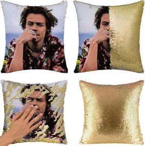 img 4 attached to 🎉 Nalosun Funny HarryS-Style Sequin Pillowcase: The Perfect Harry-Style Birthday Gift!