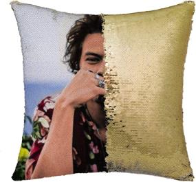 img 3 attached to 🎉 Nalosun Funny HarryS-Style Sequin Pillowcase: The Perfect Harry-Style Birthday Gift!