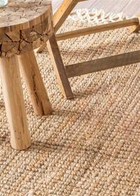 img 2 attached to 🏞️ nuLOOM Raleigh Hand Woven Wool Runner Rug, Natural - 2'6'' x 10' - Premium Quality