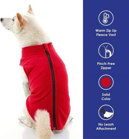 img 2 attached to Warm Step-In Dog Sweater - Gooby Zip Up Fleece Jacket for Small to Medium Dogs - Perfect for Indoor and Outdoor Use on the Go