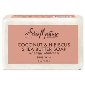 img 4 attached to 🥥 SheaMoisture Coconut & Hibiscus Bar Soap: Revitalize Dull, Dry Skin with Sulfate-free, 8 oz Soap Bar