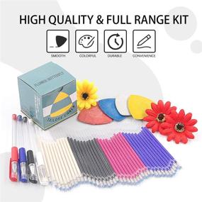 img 2 attached to Ultimate Tailor's Chalk Marker Set: 54Pcs by Keadic with Heat Erasable Pens and Refills - Perfect for Sewing, Quilting, and DIY Crafting