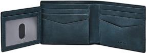 img 1 attached to 💼 Fossil Men's Black Bifold Wallet - Wallets, Card Cases & Money Organizers for Men